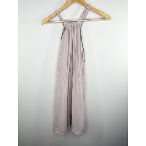 Miss Me Cream Grey Undertone Sleeveless Mini Dress Women's Size Small S - Picture 1 of 7